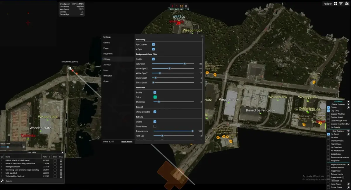 Clutch Eft Radar DMA — Escape From Tarkov screenshot 2