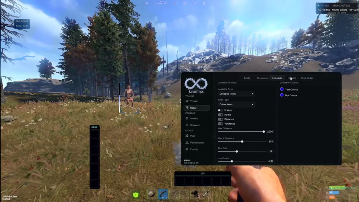 Limitless DMA — Rust screenshot 2