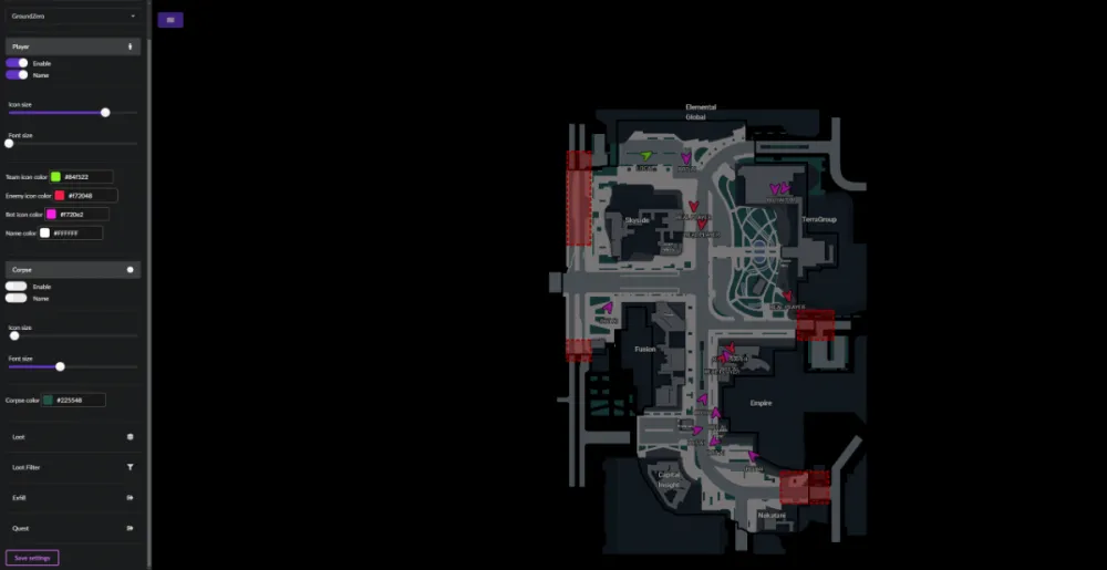 715 Team Web Radar — Escape From Tarkov screenshot 2