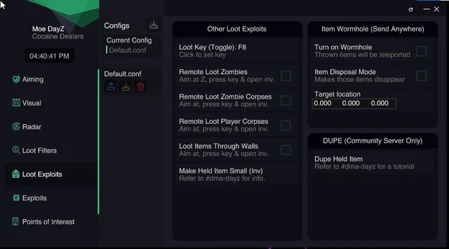 FBI DAYZ DMA — DMA CHEATS screenshot 1